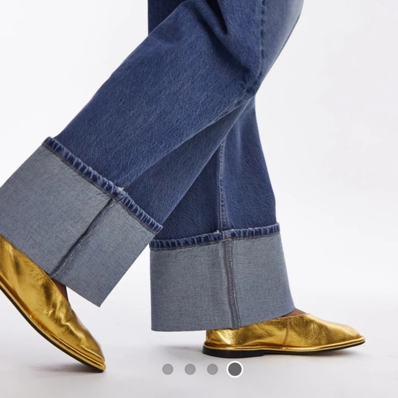 TOPSHOP Charlotte Leather Flats - Picture 3 of 6